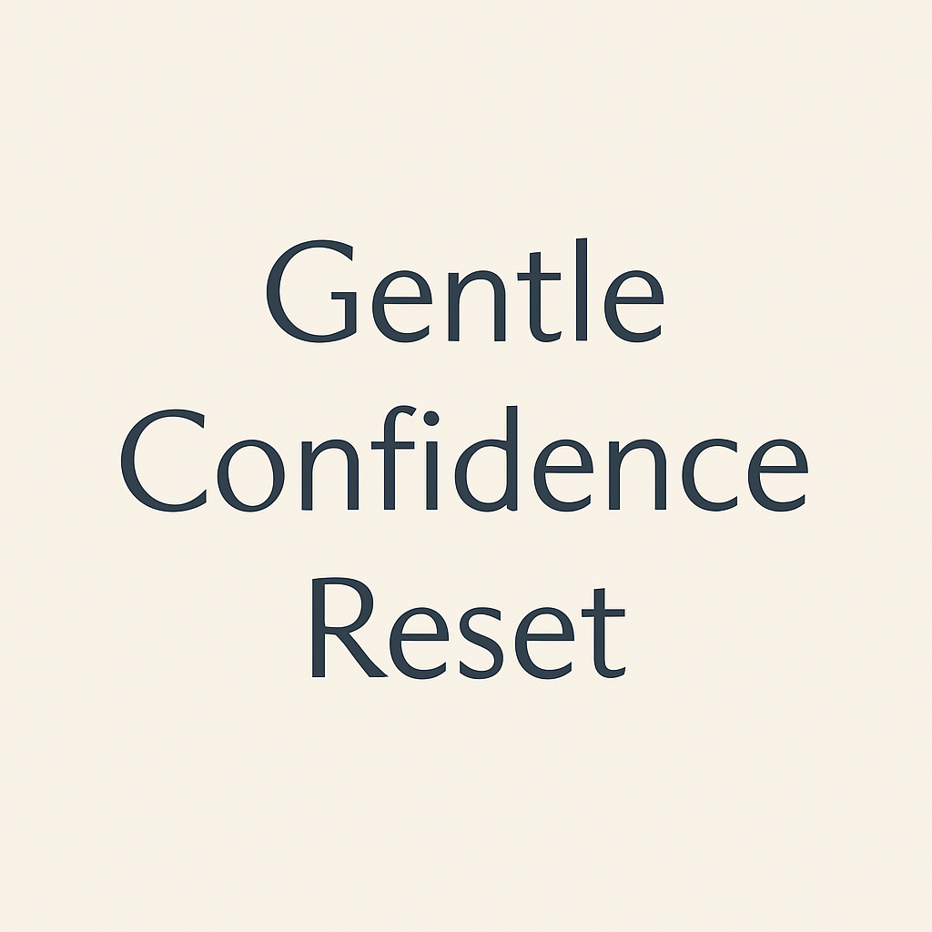 gentle confidence reset minimalist beige image
